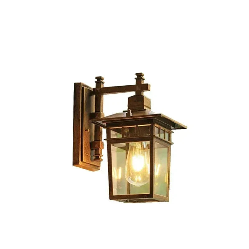 "Modern waterproof outdoor wall light with sleek design, ideal for garden or entrance, weather-resistant and versatile."