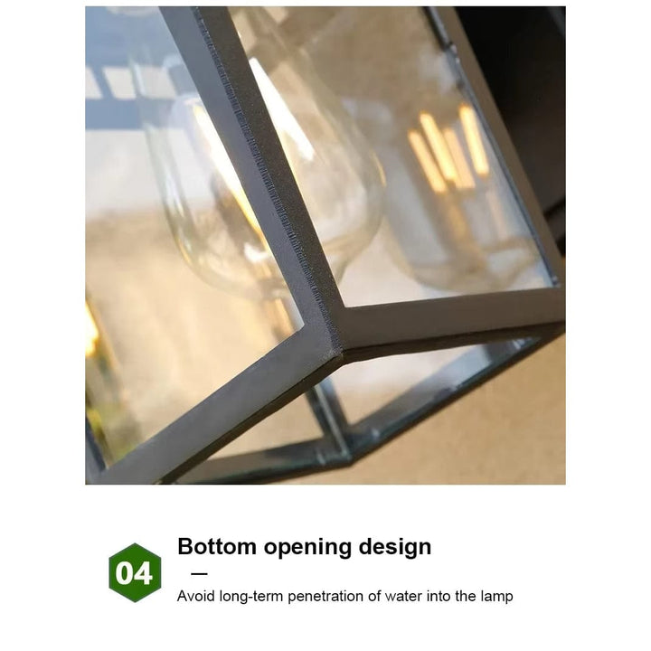 "Modern waterproof outdoor wall light with sleek design, ideal for garden or entrance, weather-resistant and versatile."