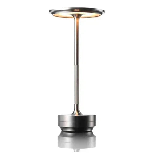 Elegant GlowBeam USB-rechargeable lamp, a portable modern design for versatile lighting and home decor.