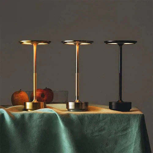 Modern GlowBeam ambient light, USB rechargeable and portable, an elegant addition to any home interior.