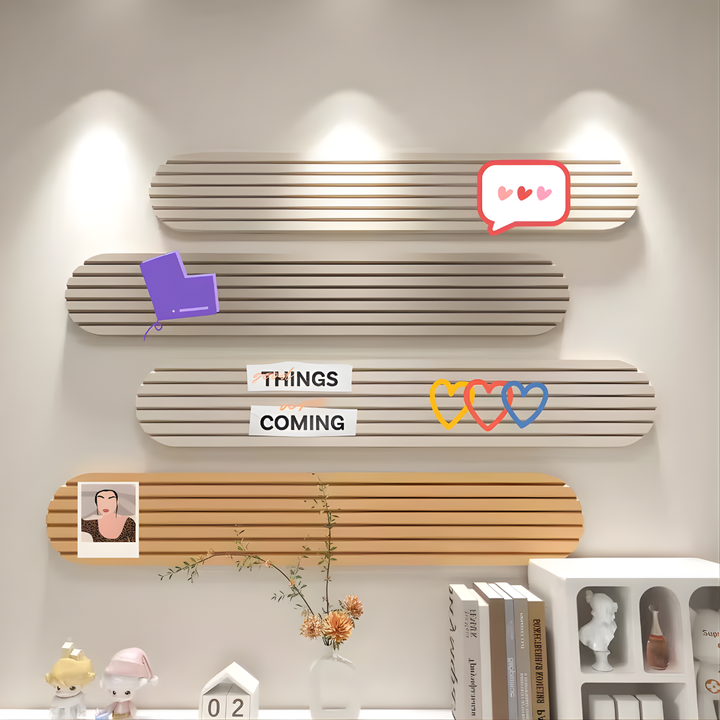 Decorative felt bulletin board panels for creative photo displays & memo organization in classrooms.