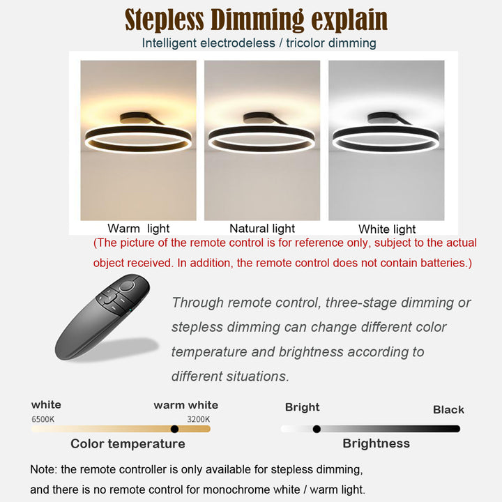 Nordic minimalist LED ceiling light with sleek metal iron and acrylic design, perfect for modern living room illumination.