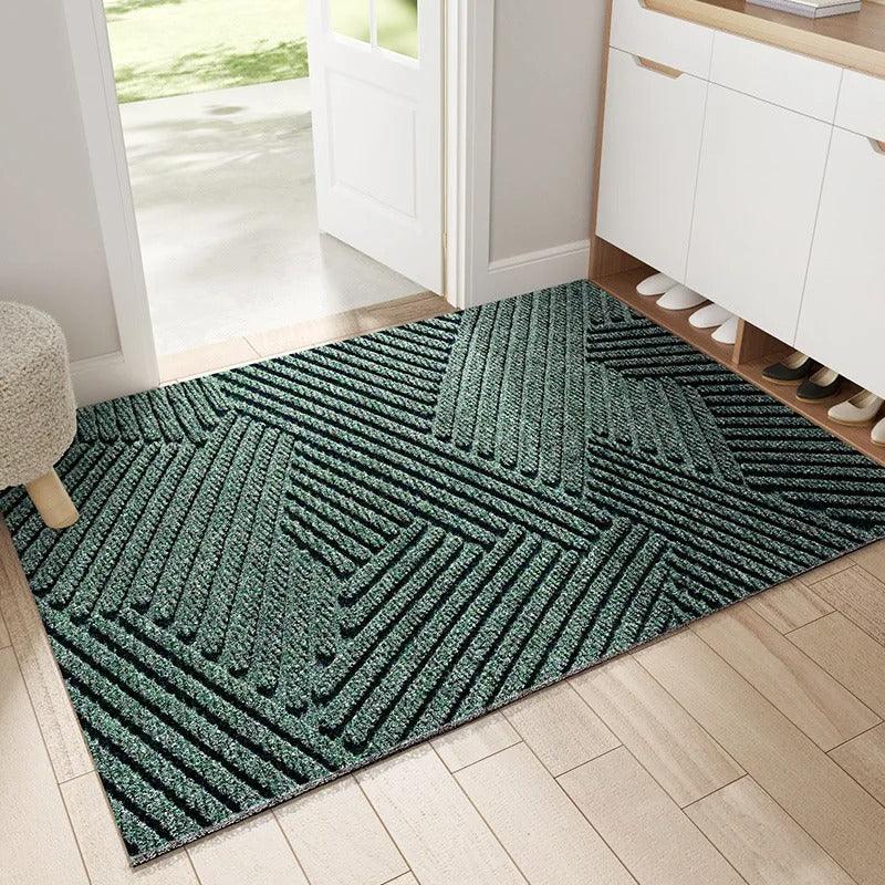 Durable dirt trap door mat, non-slip, with contemporary Nordic design for clean entryways.