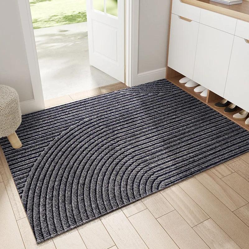 Keep your home clean with this non-slip Nordic entryway doormat; a stylish dirt trap.