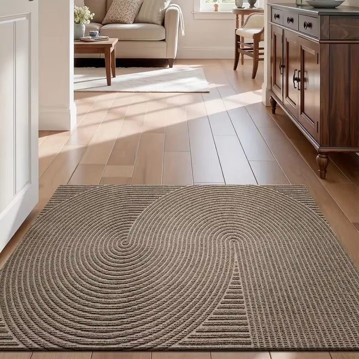 Elegant Nordic entryway doormat with non-slip grip, perfect modern decor and dirt trap for hallways.