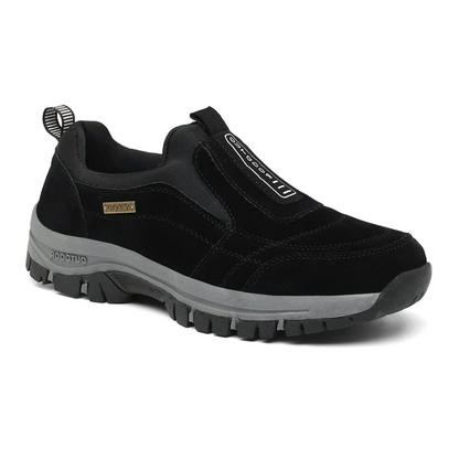 Orthopedic hiking shoes for men and women, featuring non-slip rubber soles, stylish design, and ergonomic support.
