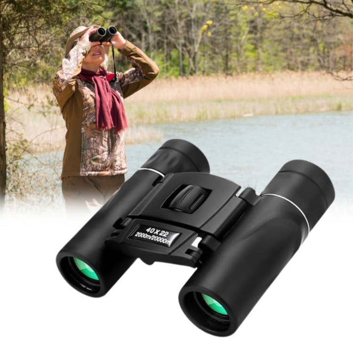 Outdoor 40x22 HD long-range binoculars for hiking & nature observation, featuring clear HD optics.