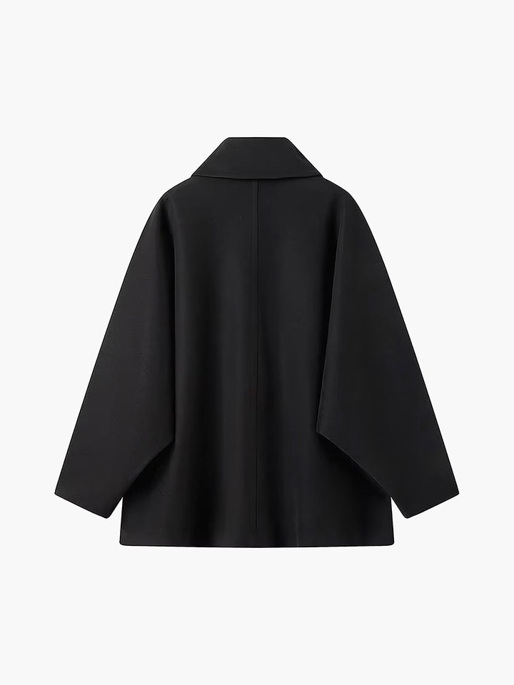 Relaxed fit oversized women's fall coat with chic button closure, perfect for an effortless stylish look.