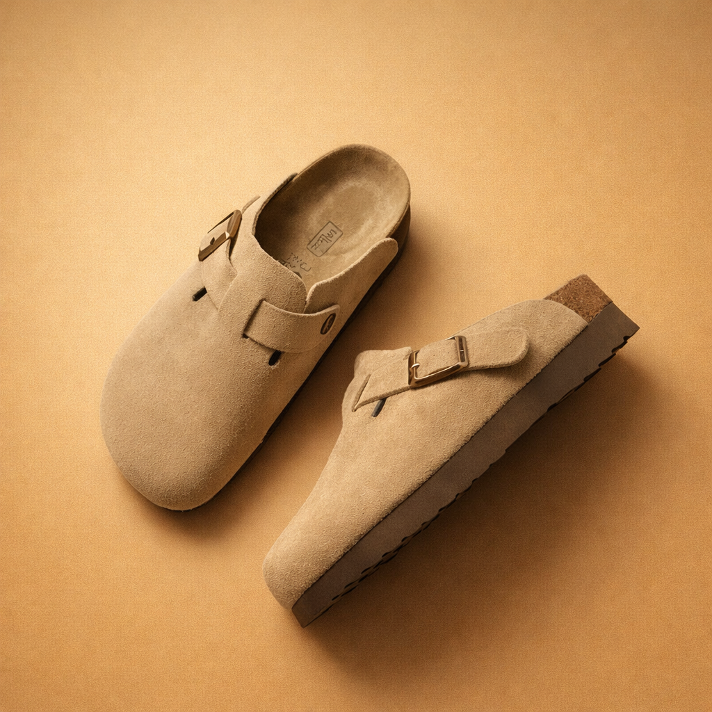 Pair of stylish unisex premium sandals, ideal for comfortable everyday casual wear. Durable open-toe design for summer.