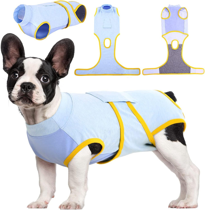 Premium pet clothing, post-surgery recovery suit for dogs, ensures comfort.