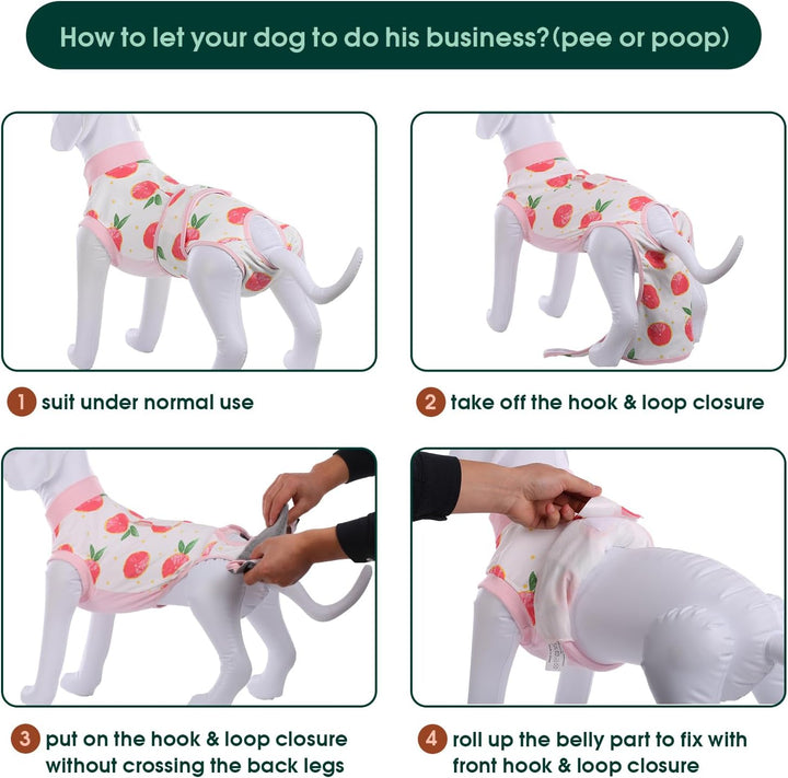 Breathable surgical recovery suit, promotes faster healing for dogs & cats.