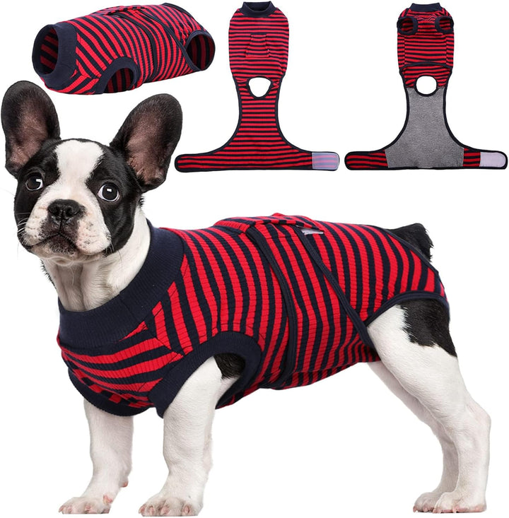 Cat recovery suit, breathable fabric for effective post-surgery healing & comfort.