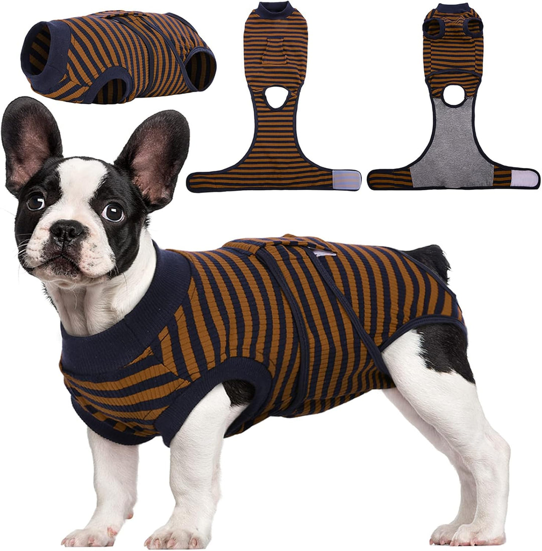 Lightweight pet recovery suit, offering wound protection & surgical recovery for pets.