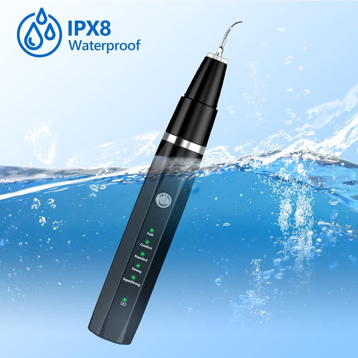 Advanced ultrasonic pet tooth cleaner for effective dog & cat plaque & tartar removal, improving pet care.