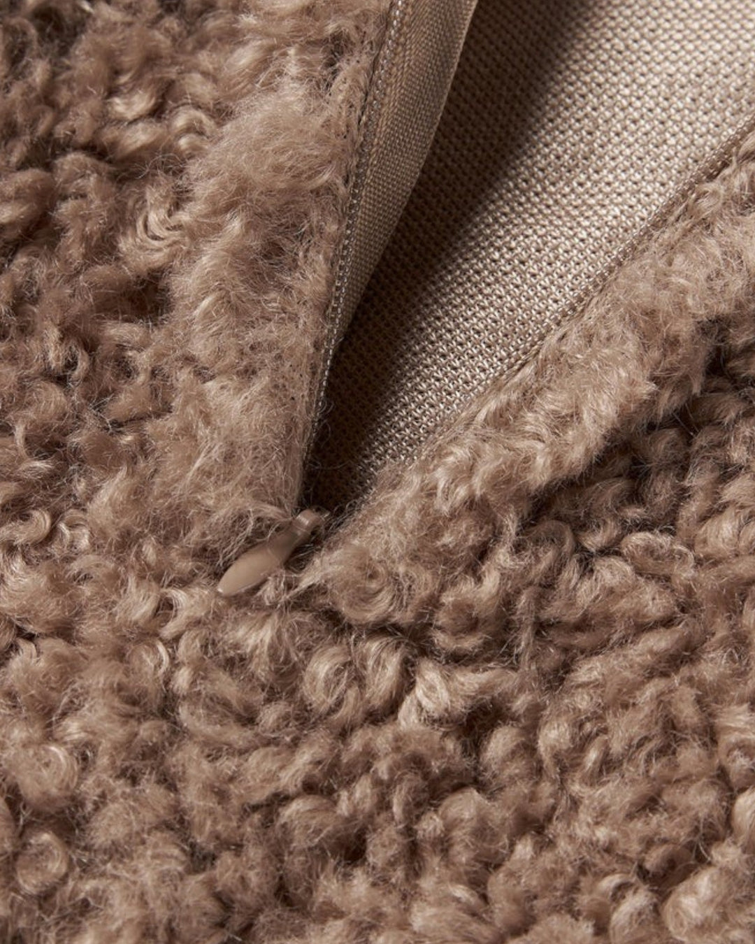 Premium plush teddy cushion cover. Soft & fluffy throw pillow, ideal for comfy home decor.