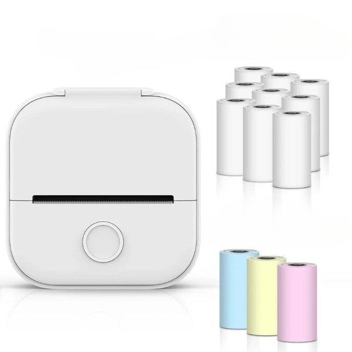 Compact Inkless Thermal Photo Printer for Easy Instant Printing