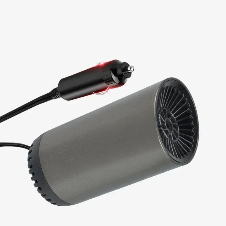 Versatile portable 12V car heater & defroster, featuring adjustable angle for optimal interior warming.