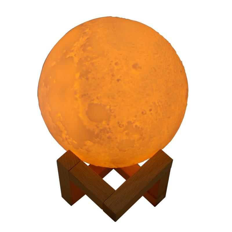 Compact portable air purifier and humidifier with moon lamp, ideal for bedroom or small spaces, USB powered.
