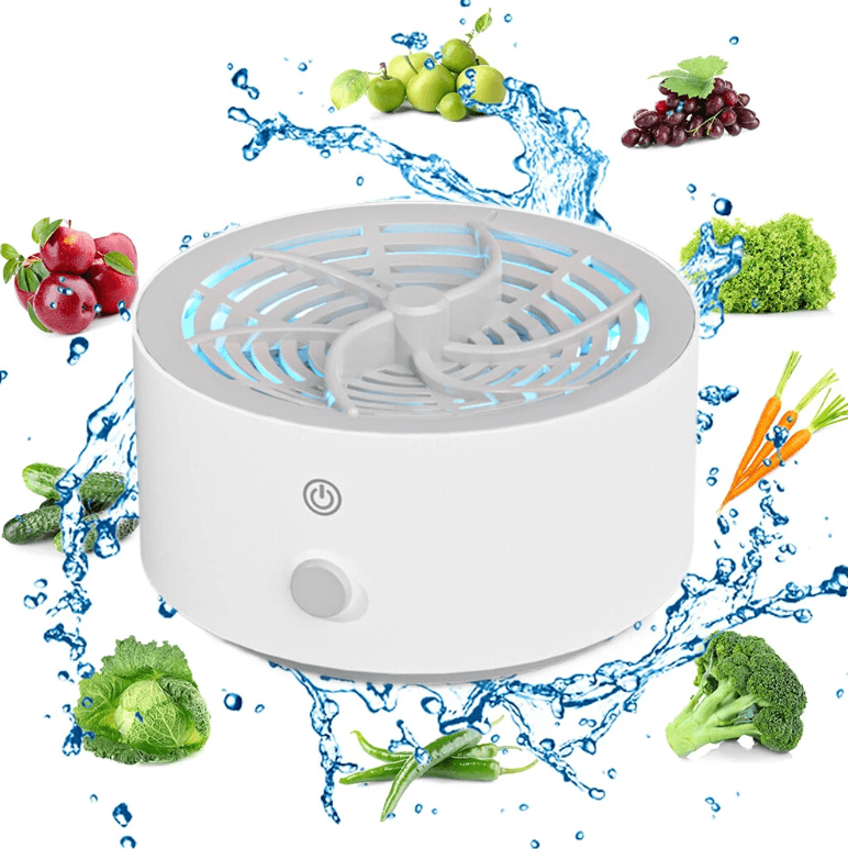 Portable ionic food cleaner for fruits & vegetables. Chemical-free produce washer ensures food safety & healthy living.