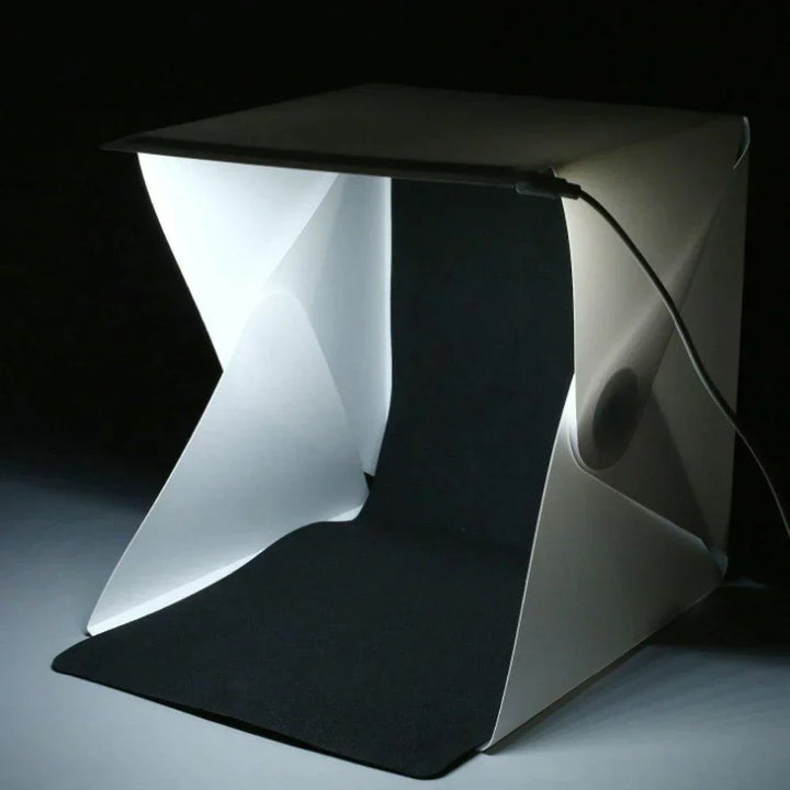 Professional portable product photography studio equipment. Creates even, shadow-free lighting for online listings.