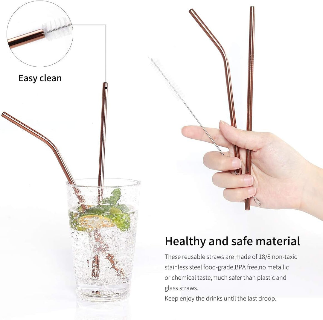 On-the-go stainless steel utensil set with storage pouch.