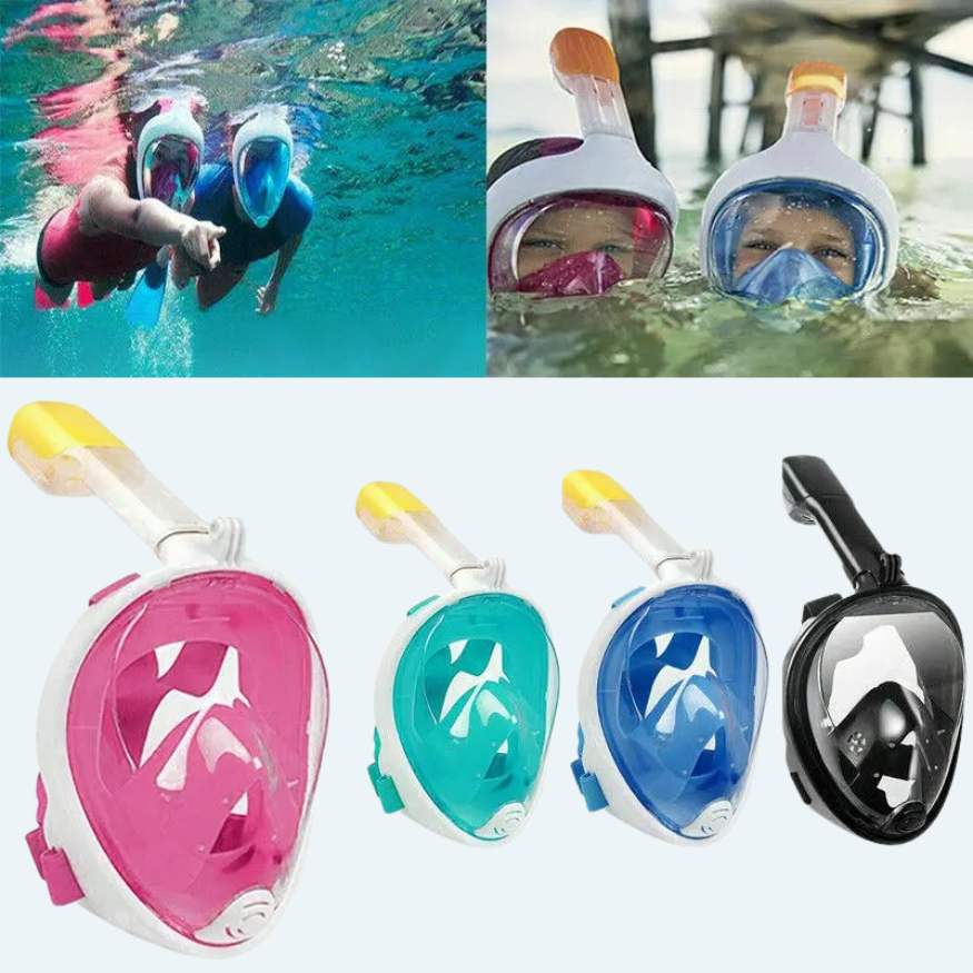 "Pro-grade snorkel mask for men and women, silicone build, anti-fog tempered glass, stylish design, ensures comfort and fit."
