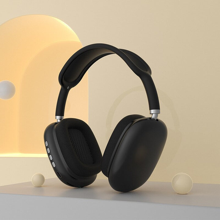 Pro wireless headphones with soft cushions, adjustable headband, and sleek design for crystal clear sound and ultimate comfor