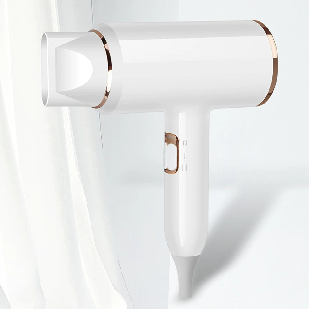 Professional 2400W hair dryer for women, negative ions for frizz-free, fast drying.