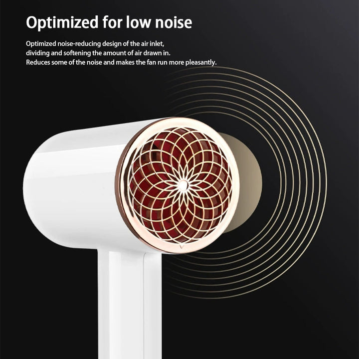 Women's professional styling 2400W hair dryer, negative ions for shine & speed.