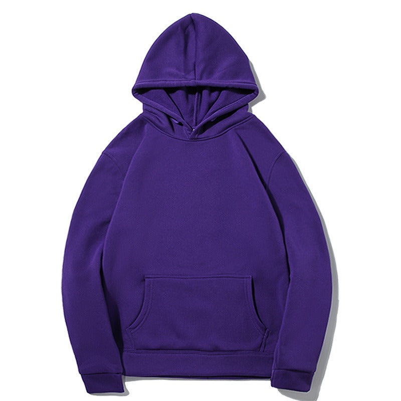 Purple oversized unisex hoodie for comfortable everyday casual style. Soft pullover loungewear sweatshirt.