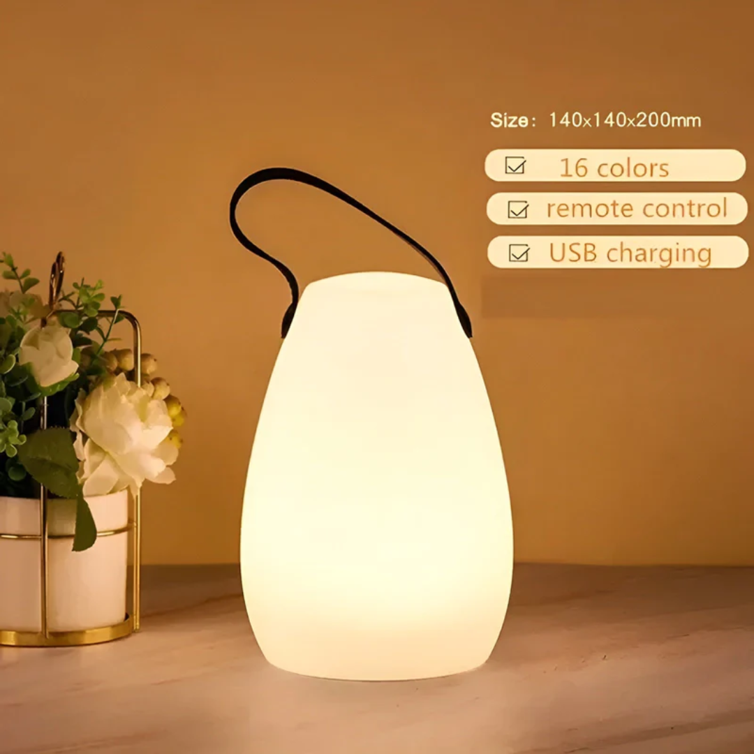 Flexible lighting with RadianceFlex, a modern rechargeable waterproof wireless table lamp.