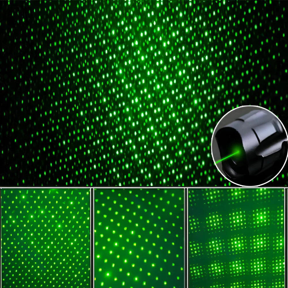 Tactical green laser pointer, high visibility beam for low-light conditions & outdoor adventure.