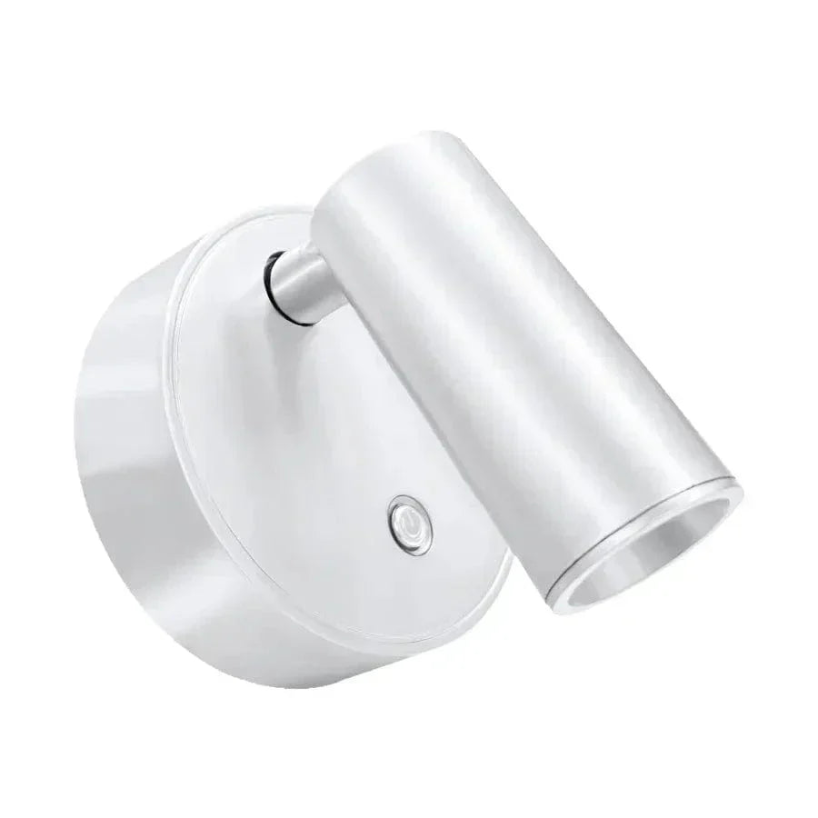 Rechargeable LED wall light with touch control, 360° rotation, magnetic base; compact, sleek design for versatile lighting.