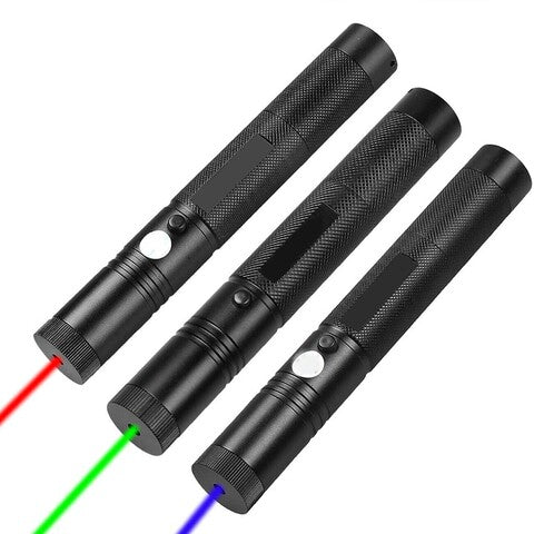 Durable rechargeable laser pointer tool for professional use, offering long-range visibility and precision.