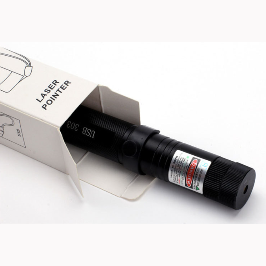 Precision long-range laser pointer tool, rechargeable for outdoor adventures & high visibility pointing.