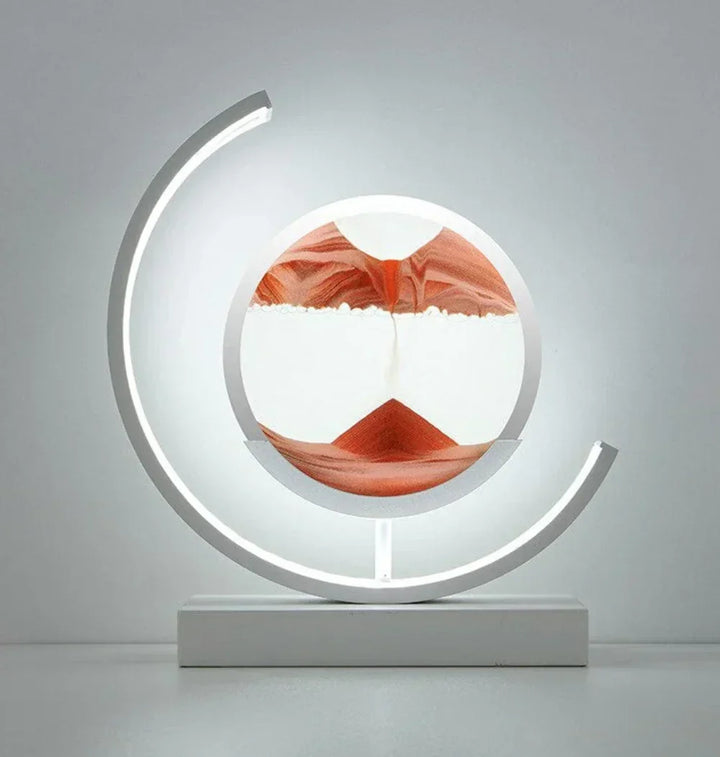 Decorative moving sand art lamp, offering dynamic visual art and ambient light for desktop & home decor.