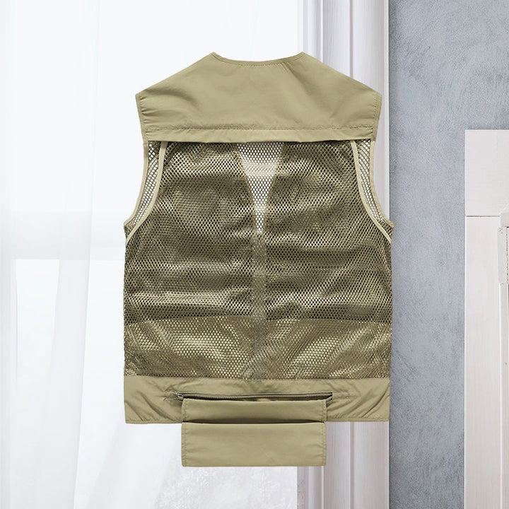 Men's military-style ActionGuard tactical vest for airsoft, camping, and outdoor missions.