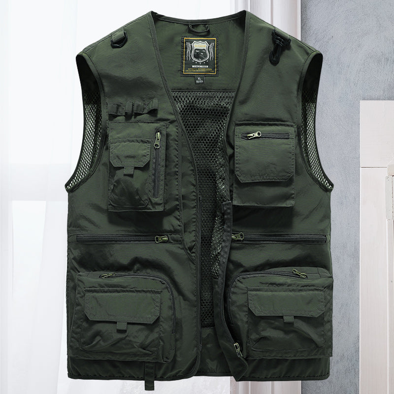 ActionGuard men's tactical vest for active outdoor missions, hiking, and survival.
