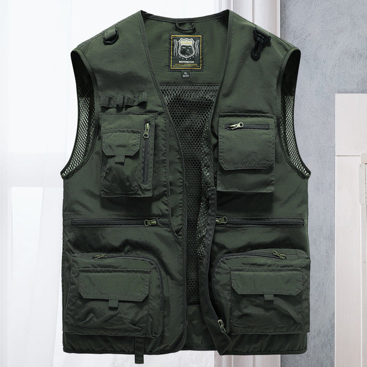 ActionGuard men's tactical vest for active outdoor missions, hiking, and survival.