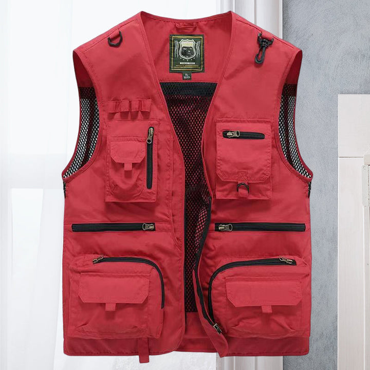 Men's durable ActionGuard work vest, perfect for utility, fishing, and tactical outdoor use.