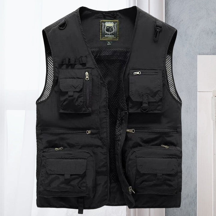 ActionGuard men's tactical vest for airsoft, military simulation, and rugged adventures.
