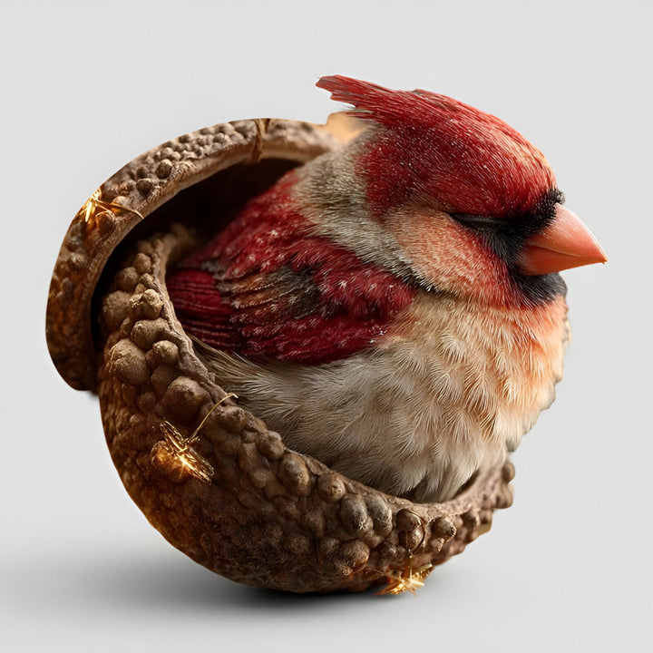 Charming woodland animal acorn Christmas ornaments, unique holiday tree decor & home accents.