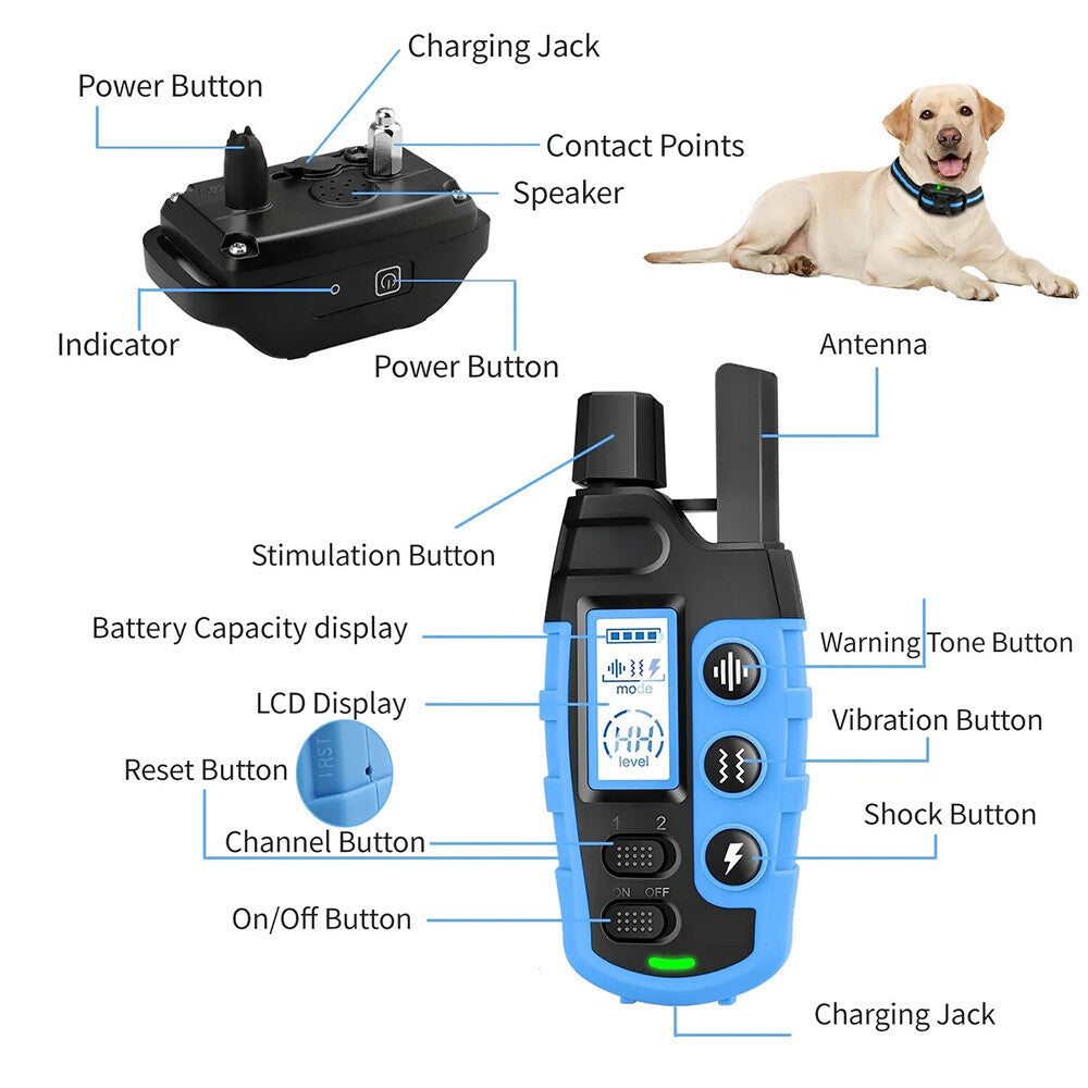 Waterproof & Rechargeable E-Collar for Dog Training