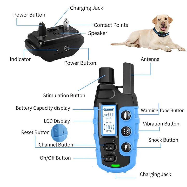 Waterproof & Rechargeable E-Collar for Dog Training