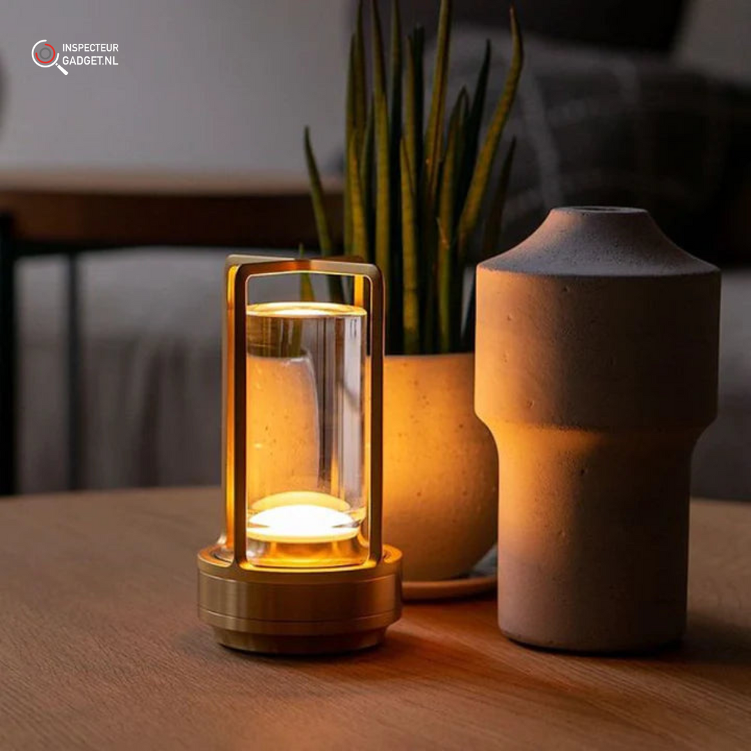 "Sleek cordless rechargeable LED table lamp with smart touch control, perfect for stylish home decor and energy-efficient lig