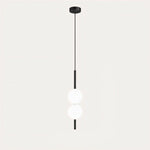 1 Light - 2 Balls - Black - 3.9" X 22"