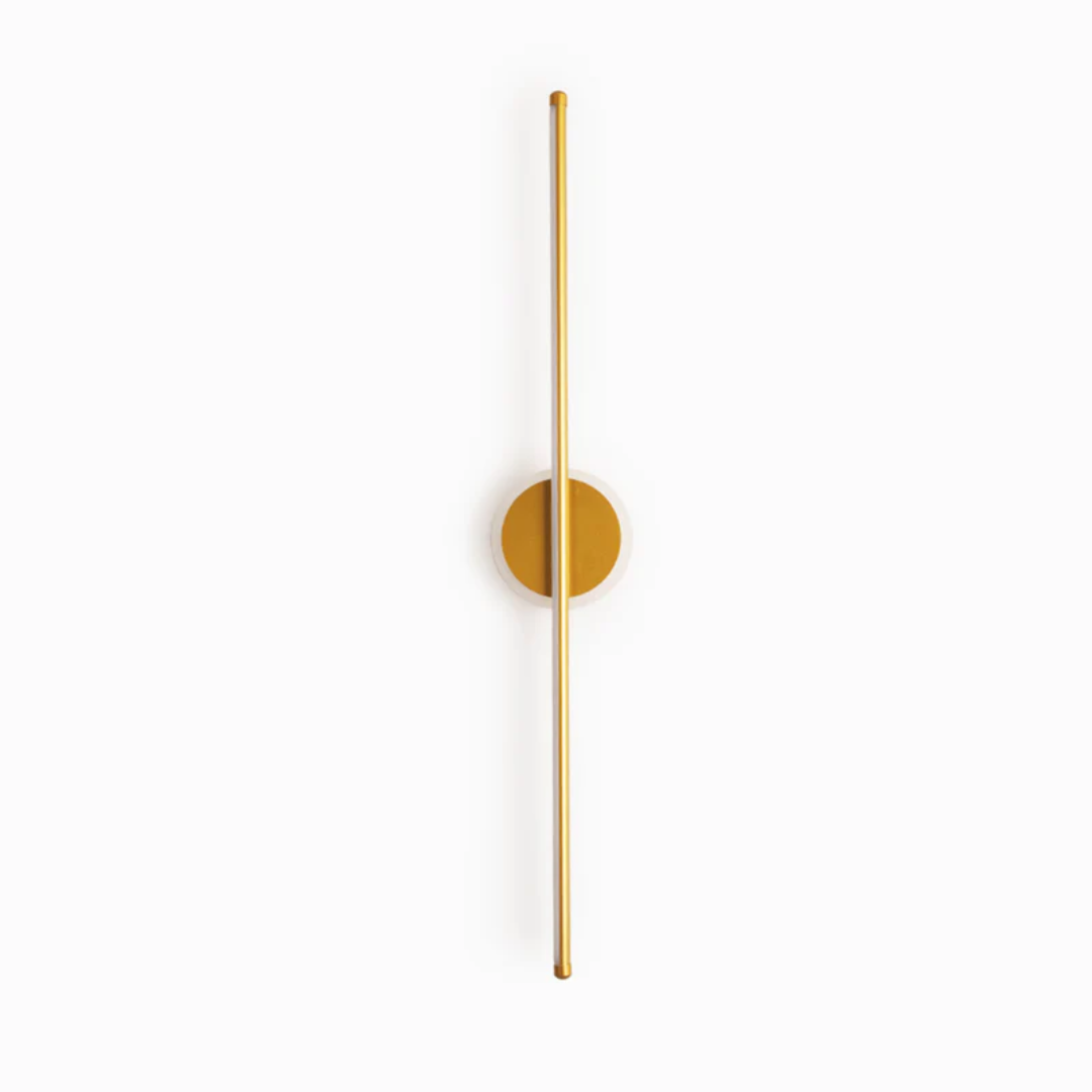 Dynamic view of the modern LED wall lamp, highlighting its sleek design and adjustable indoor lighting feature.