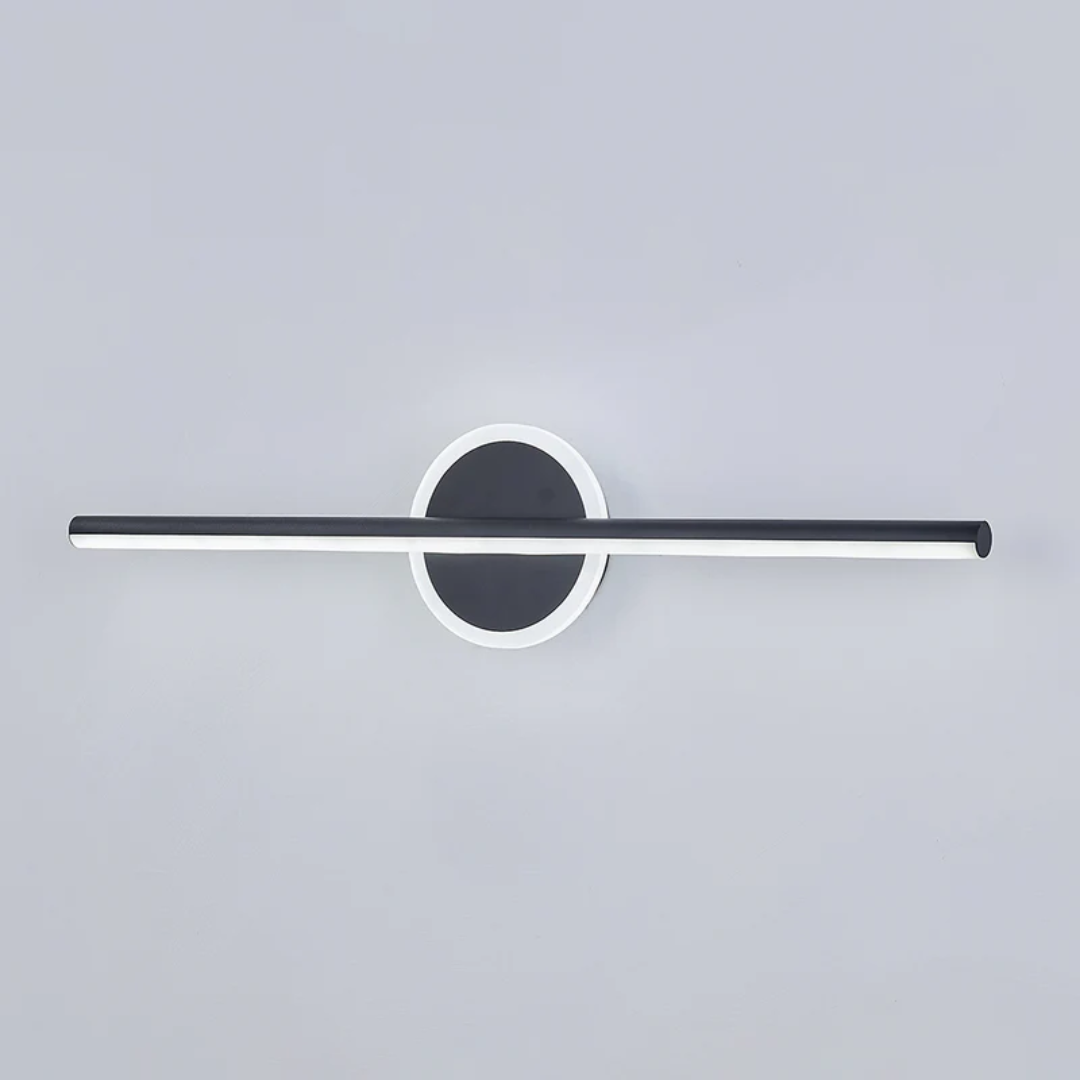 Energy-efficient modern LED wall lamp with a sleek design, providing bright, adjustable indoor lighting.
