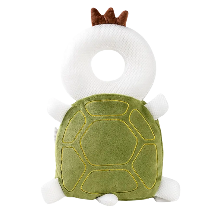 Soft baby head safety cushion for crawling and walking infants, providing essential fall protection.