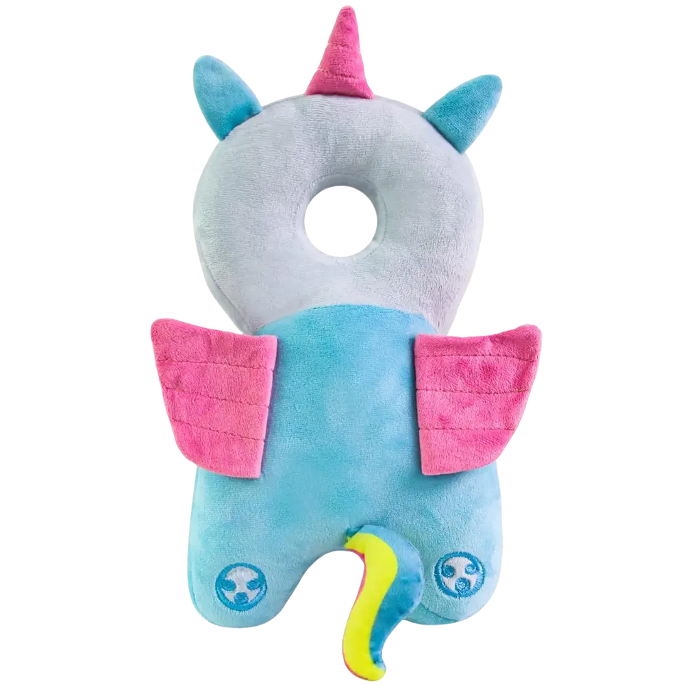 Essential toddler head protector pillow, offering soft fall protection for crawling and walking activities.